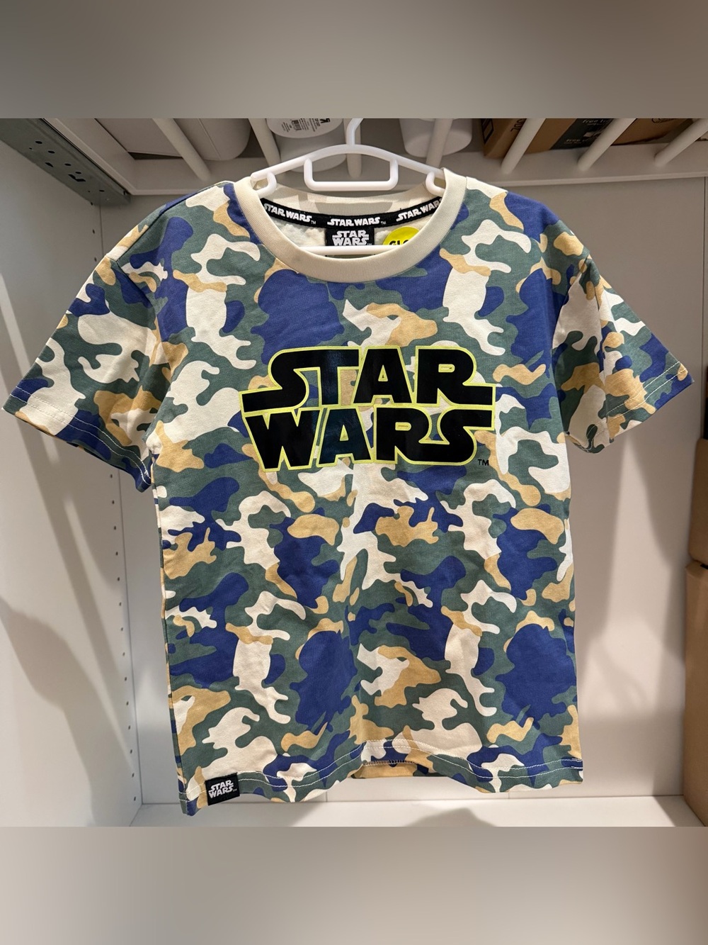 Star Wars Glow-in-Dark Camo T-Shirt Size 4 NWT Tags